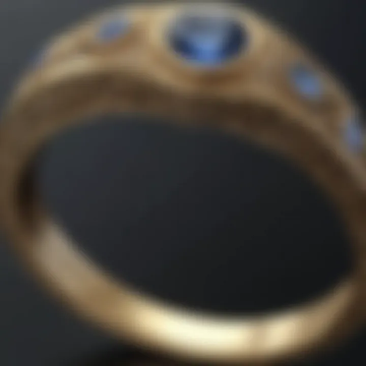 Symbolic engraving on a medieval ring