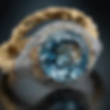Harmony of Aquamarine and Diamonds An elegant jewelry piece featuring aquamarine and diamond combination
