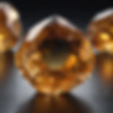 Citrine crystal used in crystal healing practices