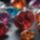 Glistening January birthstone showcasing its vibrant hues