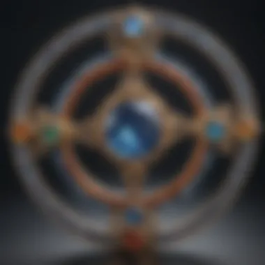 An artistic depiction of astrological symbols associated with the June birthstone