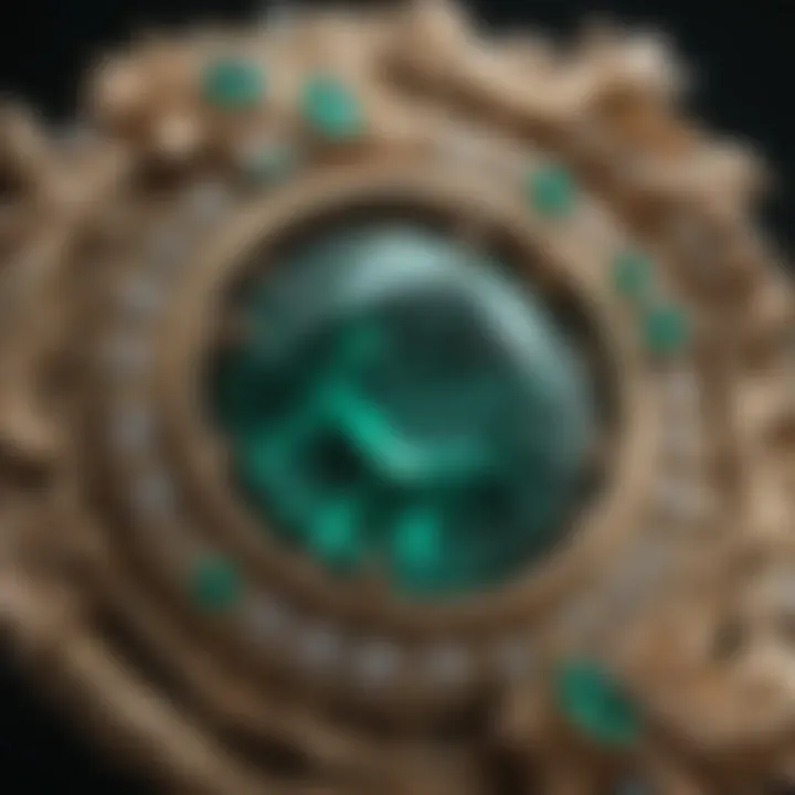 Close-up of a beautiful emerald representing May's birthstone