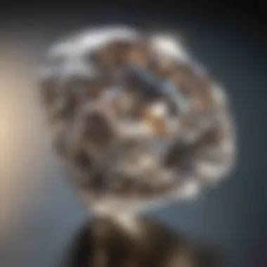 Close-up view of a Super Ideal Cut diamond showcasing its brilliance