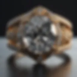 Lab diamond ring showcasing brilliance