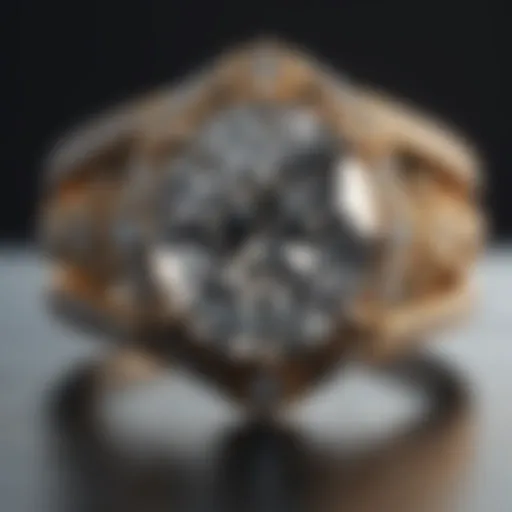 Lab diamond ring showcasing brilliance