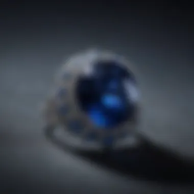 The Allure of Blue Sapphire A close-up of a sapphire highlighting its deep blue color and sparkle