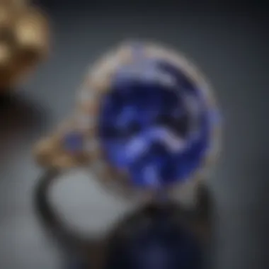 An informative infographic on tanzanite characteristics and buyer preferences.