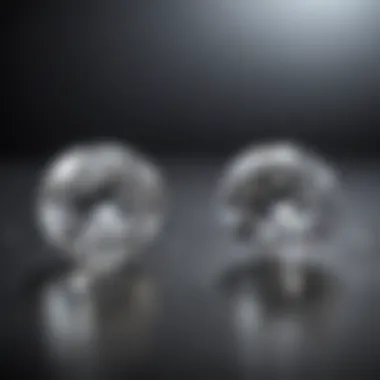 Comparison of diamond and cubic zirconia using light reflection