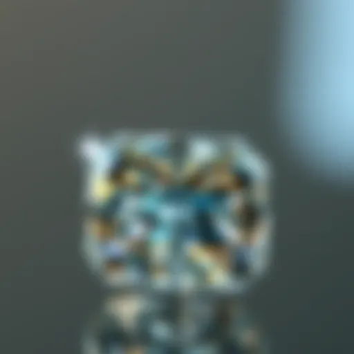 A stunning close-up of a cubic zirconia gemstone showcasing its brilliance