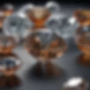 Comparison chart between natural and cultivated diamonds highlighting key differences.