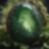 Close-up of nephrite jade with natural textures