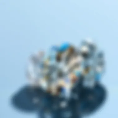Understanding Diamond Qualities Close-up view of different diamond qualities under natural light