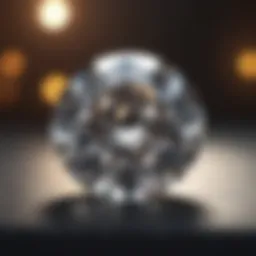 Classic round diamond showcasing brilliance and elegance