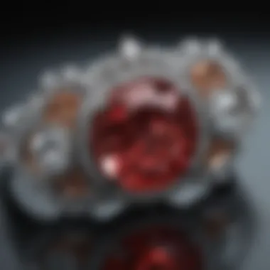 Contemporary Designs in Diamond Jewelry An elegant display of various diamond jewelry pieces, illustrating contemporary design inspirations.