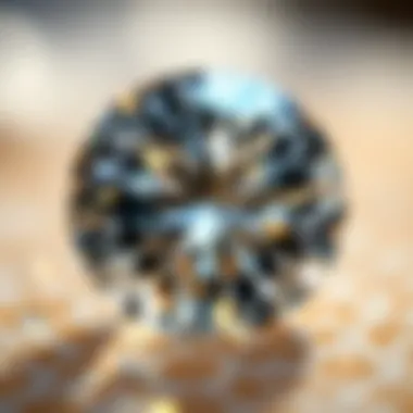 Brilliance of Moissanite Gem Close-up of a Moissanite gem showing its brilliance