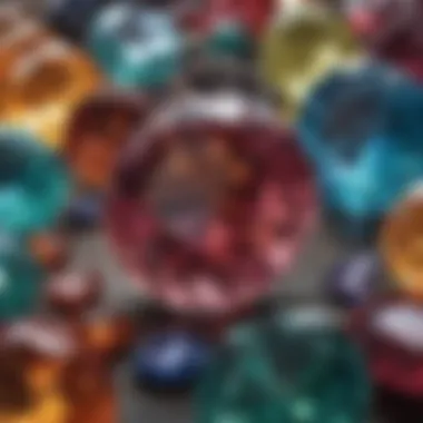 The Natural Beauty of Earth Gemstones A stunning array of colorful gemstones showcasing their natural beauty