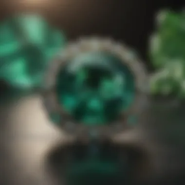 Vibrant Emerald Gemstone An exquisite emerald gemstone showcasing its vibrant green hue.