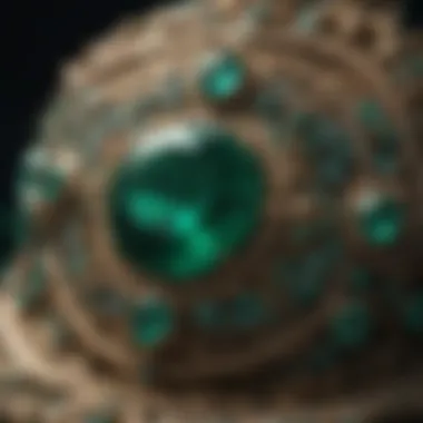 Cultural Significance of Emeralds Historical artifacts featuring emeralds, symbolizing their cultural significance.