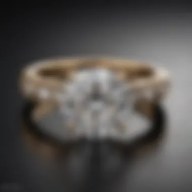 Classic solitaire engagement ring design from the 1950s