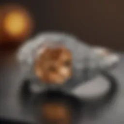 Vintage engagement ring from the 1920s showcasing Art Deco design
