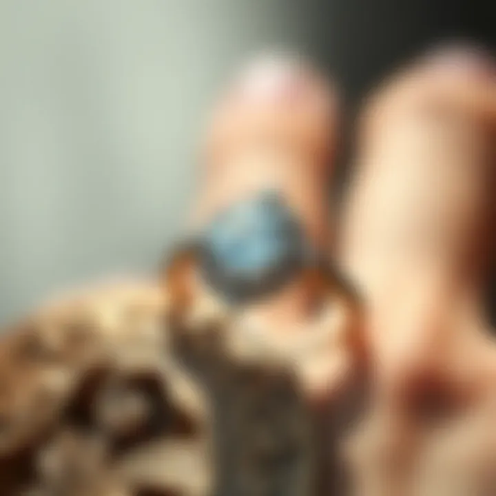 Elegant vintage-inspired engagement ring with intricate details