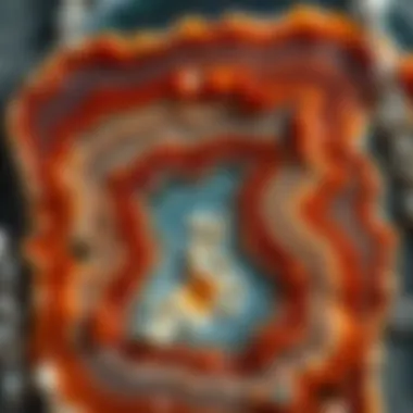 Geological Formations of Agate Geological formations showing the natural process of agate creation.