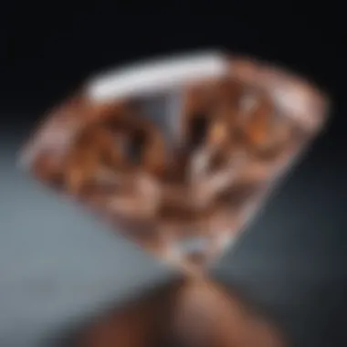 A stunning close-up of a natural diamond showcasing its brilliance and clarity.