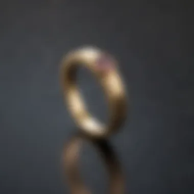 A minimalist gold ring designed for modern aesthetics