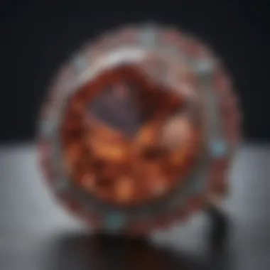 Close-up view illustrating the intricate details of the June 9th birthstone