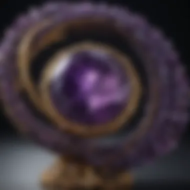 Elegance in Design: Charoite Jewelry Charoite jewelry piece elegantly designed to highlight its beauty
