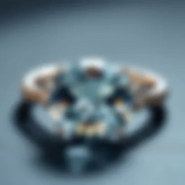 Artistic representation of different clarity types in gemstones