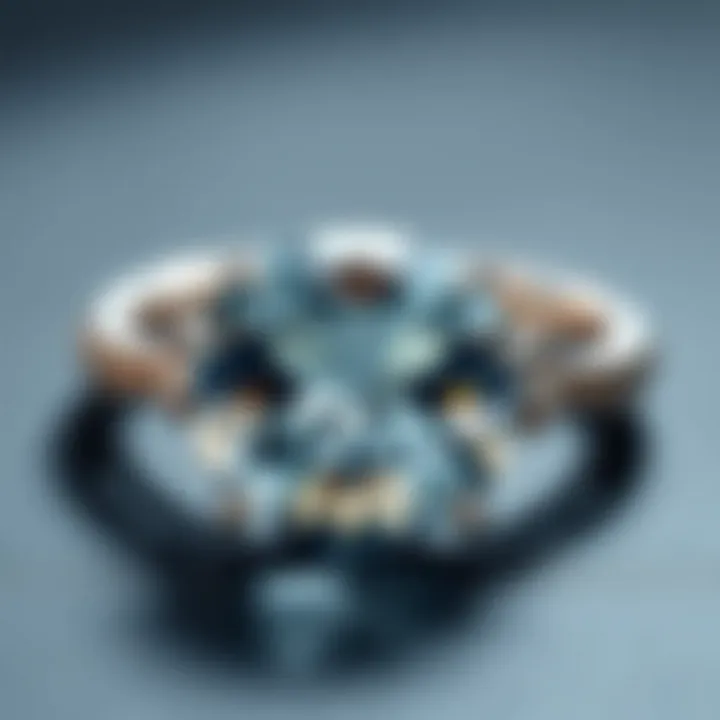 Artistic representation of different clarity types in gemstones
