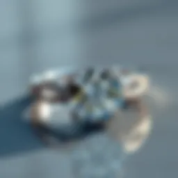 Stunning cubic zirconia engagement ring with intricate design