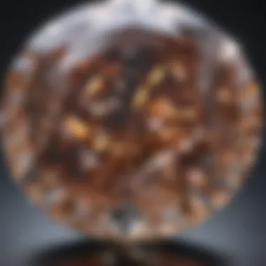 Detailed View of Custom Diamond Setting Techniques Close-up of a custom diamond setting technique