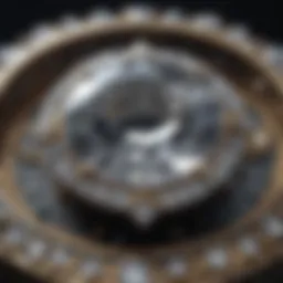 Intricate diamond setting showcasing craftsmanship