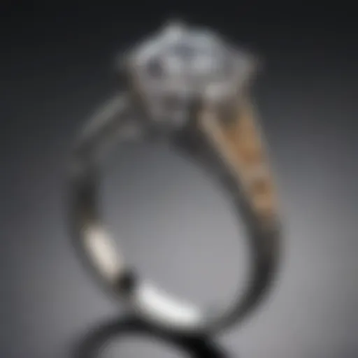 Classic solitaire diamond ring setting