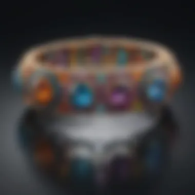 Charming bracelet adorned with colorful gemstones