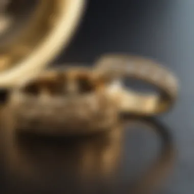 An elegant display of care and maintenance tips for mixed gold wedding rings.