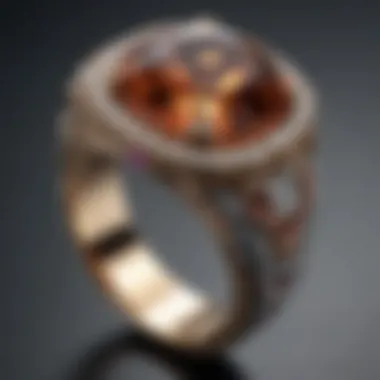 Innovative use of mixed materials in modern ring styles