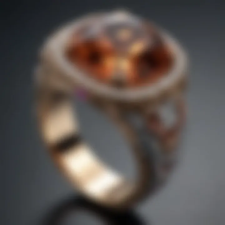 Innovative use of mixed materials in modern ring styles