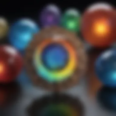 A chart demonstrating the scientific factors influencing opal colors
