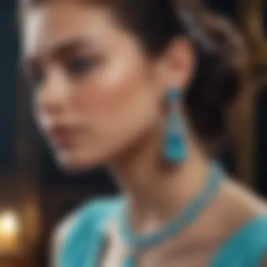 Paraiba Jewellery in Modern Fashion A collection of Paraiba jewellery pieces, emphasizing their significance in modern fashion.