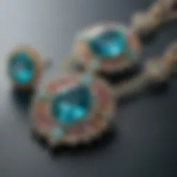 A stunning display of Paraiba tourmaline jewellery showcasing its vibrant colors.