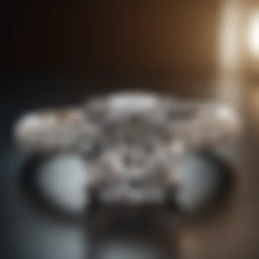 Elegant radiant diamond ring showcasing brilliant cut