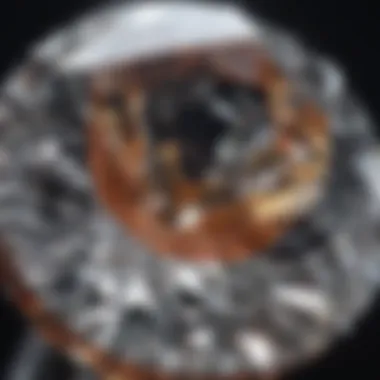 Close-up of a radiant diamond highlighting its unique facets