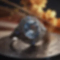 Elegant vintage engagement ring showcasing intricate design