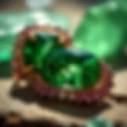 Exploring the Allure of Green and Pink Stones Introduction