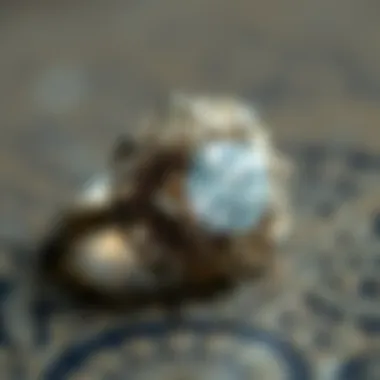 An exquisite vintage engagement ring with intricate filigree detailing.
