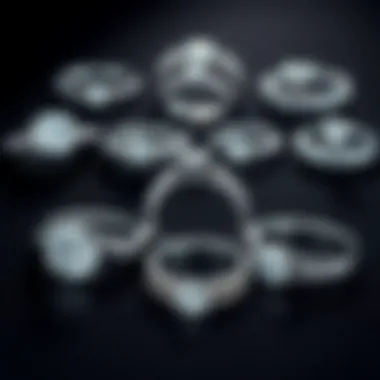Diverse Designs of Diamond Eternity Rings Display of various styles and settings of diamond eternity rings