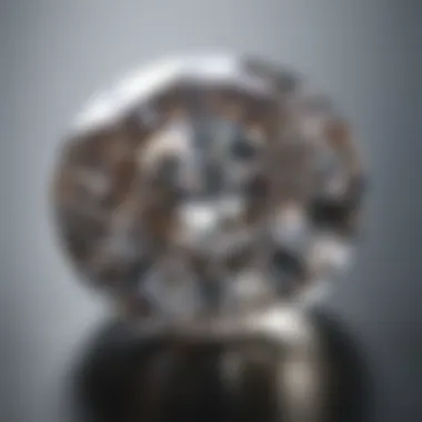 Brilliant round cut diamond showcasing exceptional sparkle.